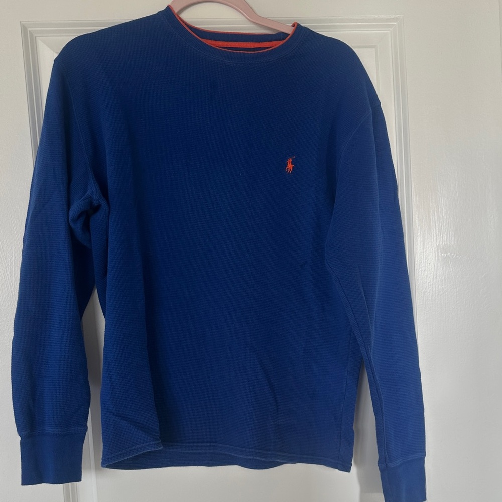 Polo by Ralph Lauren Men's Royal Blue Crewneck Sweater